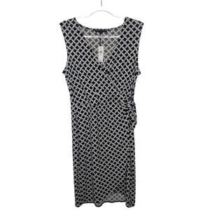 Banana Republic Factory Womens Dress Size M Sleeveless Chain Link V-Neck